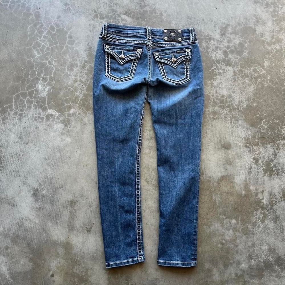 Vintage Y2K Dark wash Miss Me skinny jeans